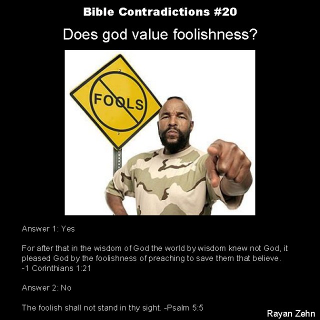 Bible contradictions 20