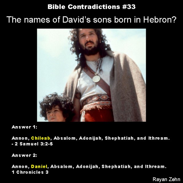 Bible contradictions 33