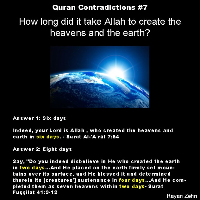 quran contradictions 7