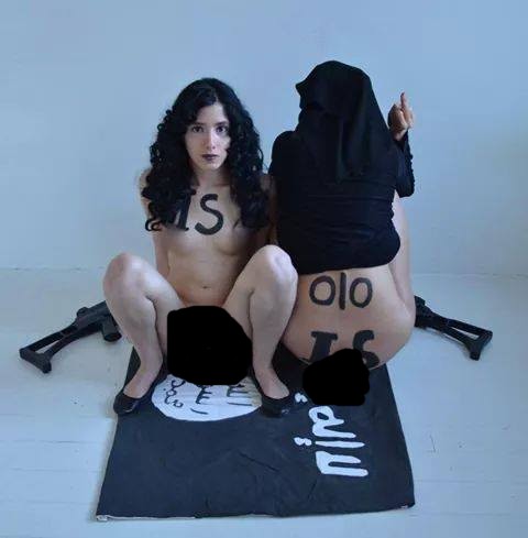 Aliaa-Magda-Elmahdys-anti-ISIS-protest